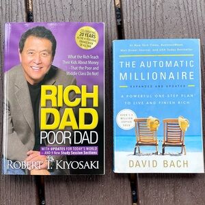 Set of 2 Personal Finance Books; Rich Dad Poor Dad, & The Automatic Millionaire